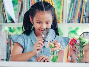 Magnifying Glass Activity for sensory development in kids