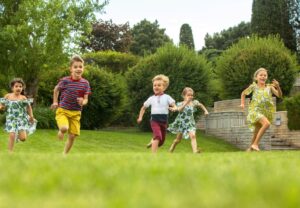 children playing in playground improves sensory development in kids