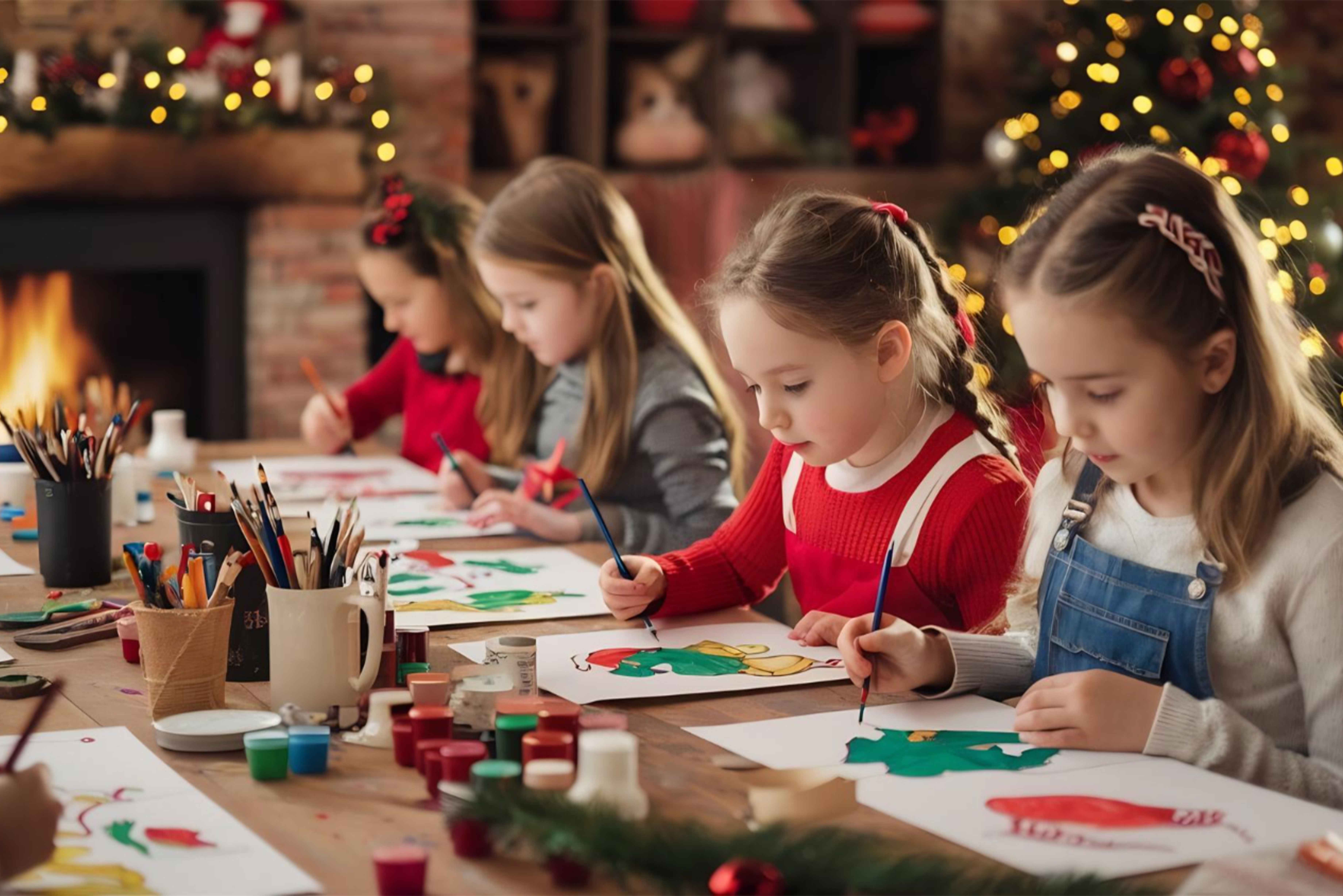 Educational Christmas activities for middle school students in classroom