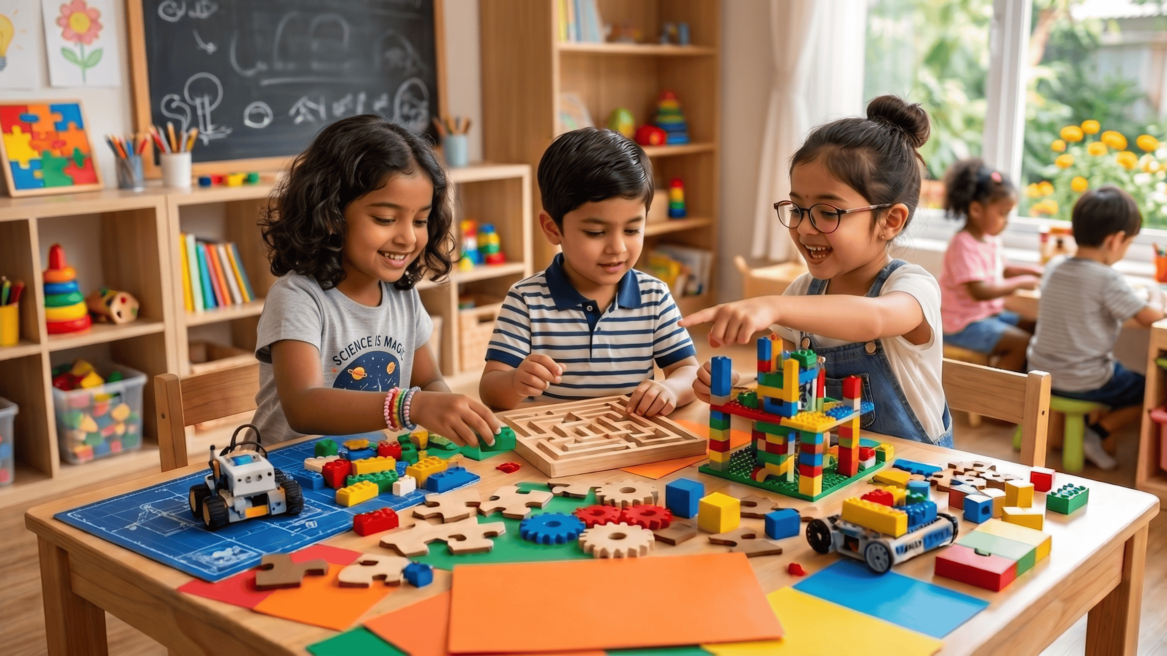 Kid doing activities