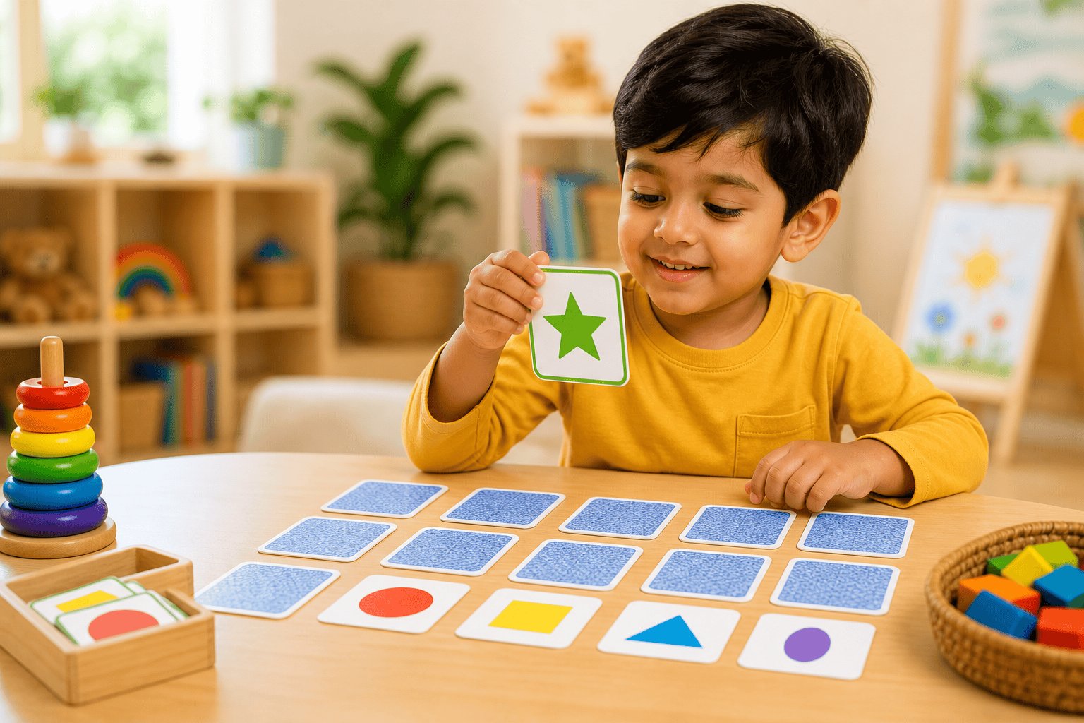 kid doing activity