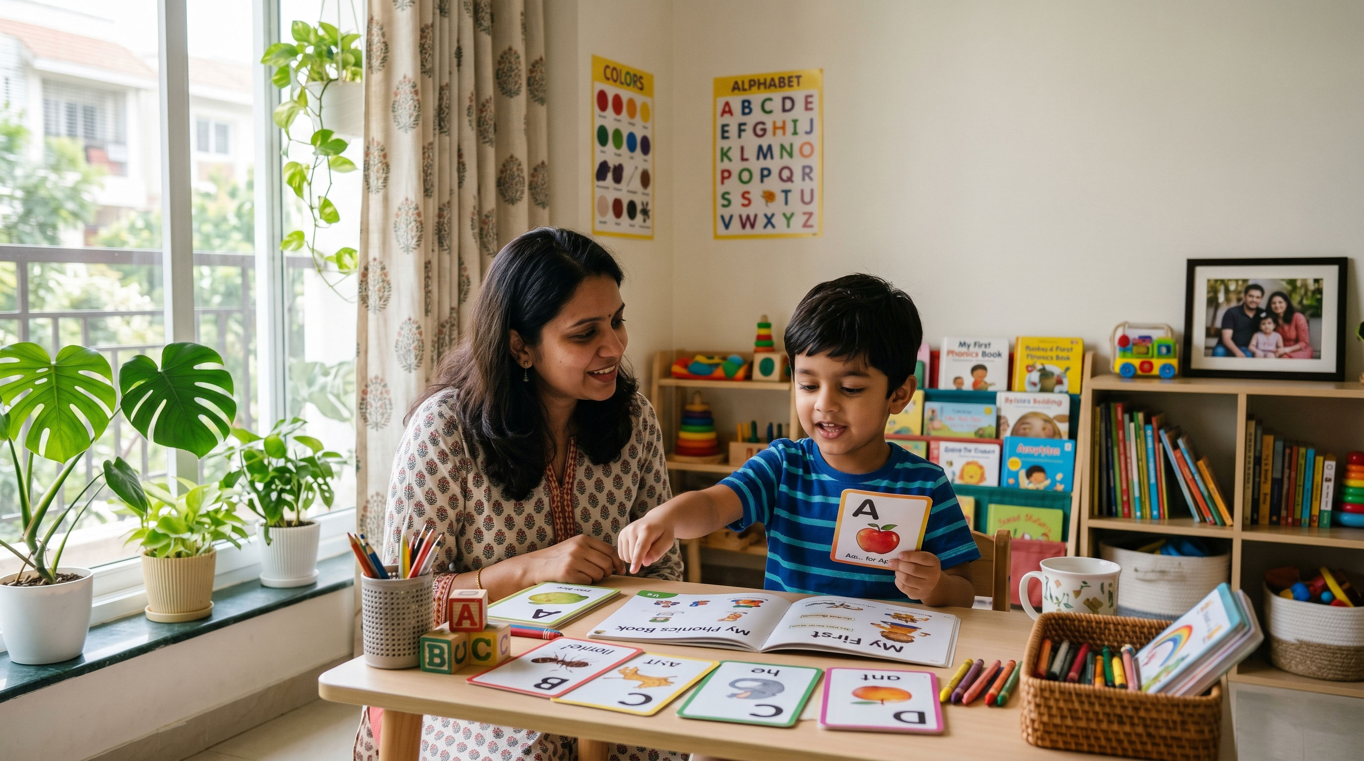 child learning Phonics