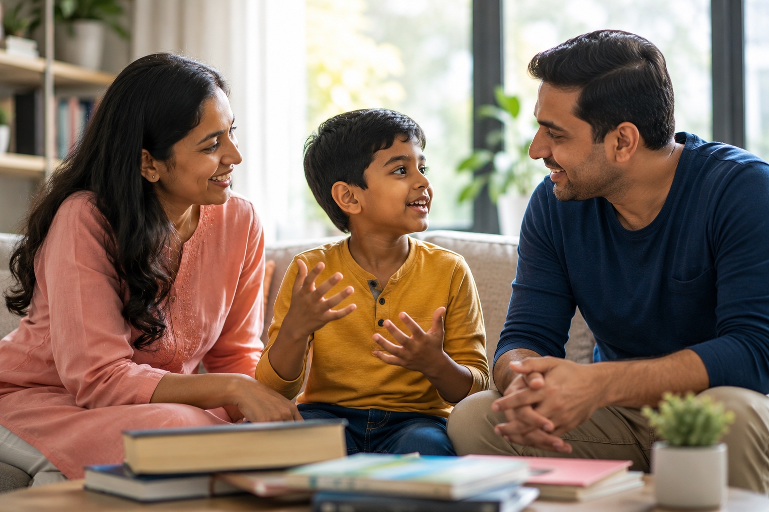 A family conversation