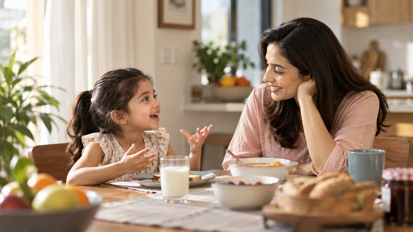 A Warm Mother-Daughter Breakfast